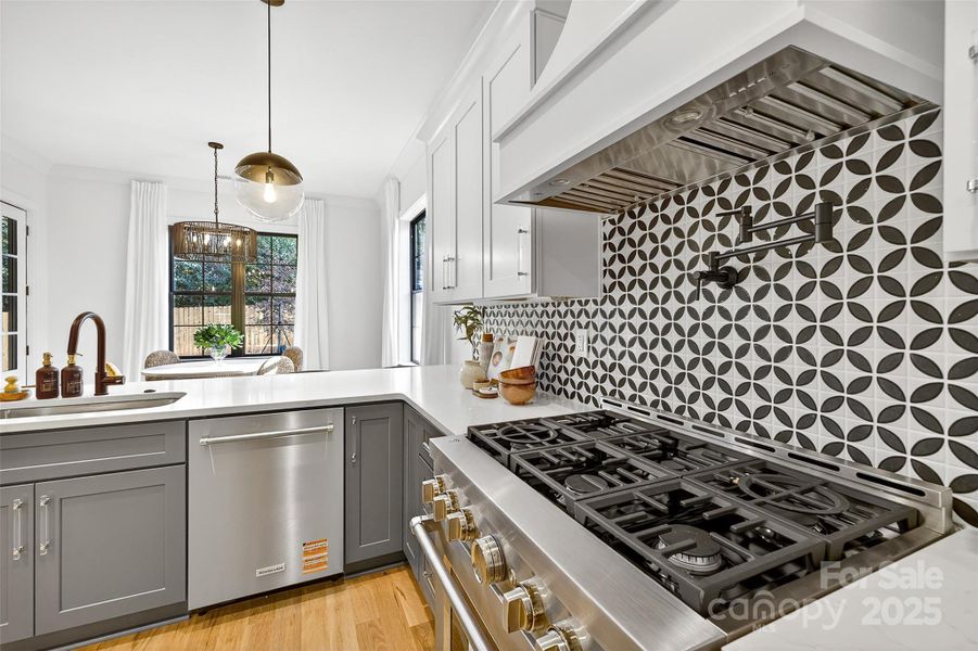 Furnished interior view inside a new home in , Charlotte (Image 8).