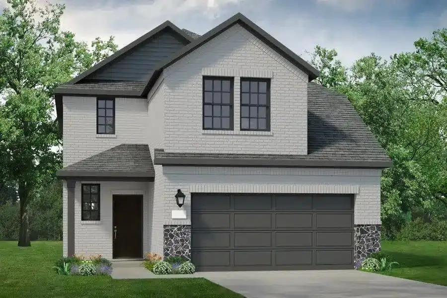 Representative exterior photo of a completed home built from the Fisher by UnionMain Homes in Elevon, Lavon, TX (Image 4).