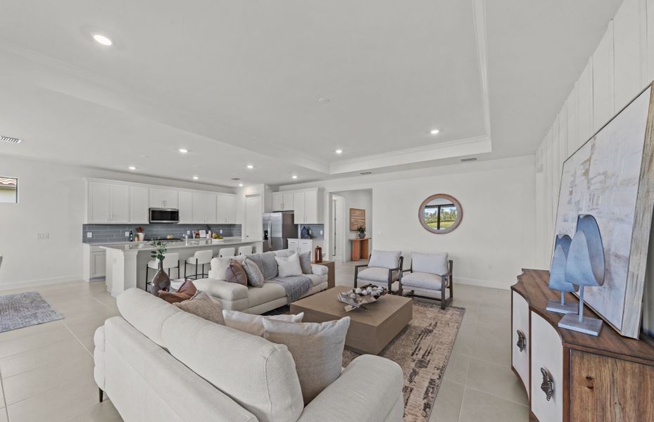 Furnished interior view inside a new home in Arbor Oaks, North Port (Image 12).