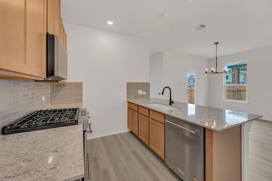 Furnished interior view inside a new home in Salerno - Heritage Collection, Round Rock (Image 7). Furnished interior view inside a new home in Salerno - Heritage Collection, Round Rock (Image 7).