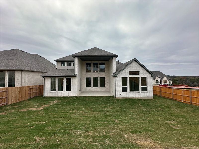 Rear of Home and Private Backyard