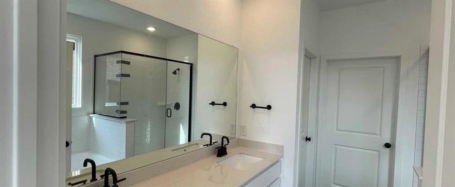 Primary Bathroom Construction Progress featuring the Harmony Collection