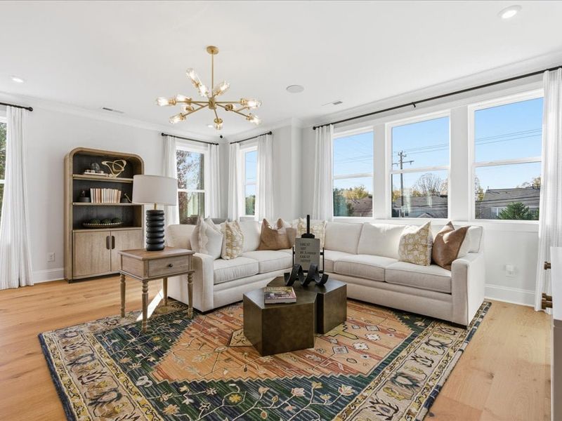 Representative furnished interior of a home built from the Aster by Tri Pointe Homes in Ross Farms, Charlotte (Image 27).