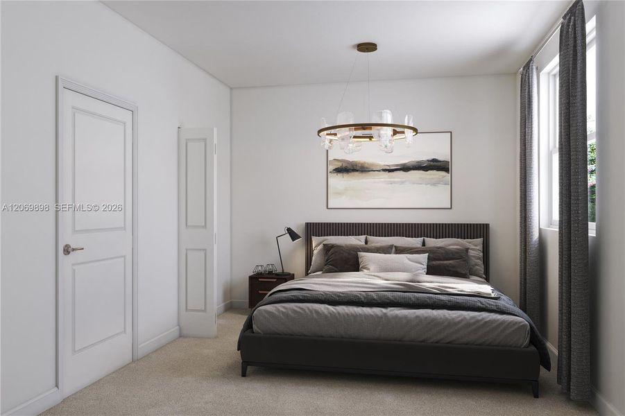Furnished interior view inside a new home in Breezewood, Miami (Image 6).