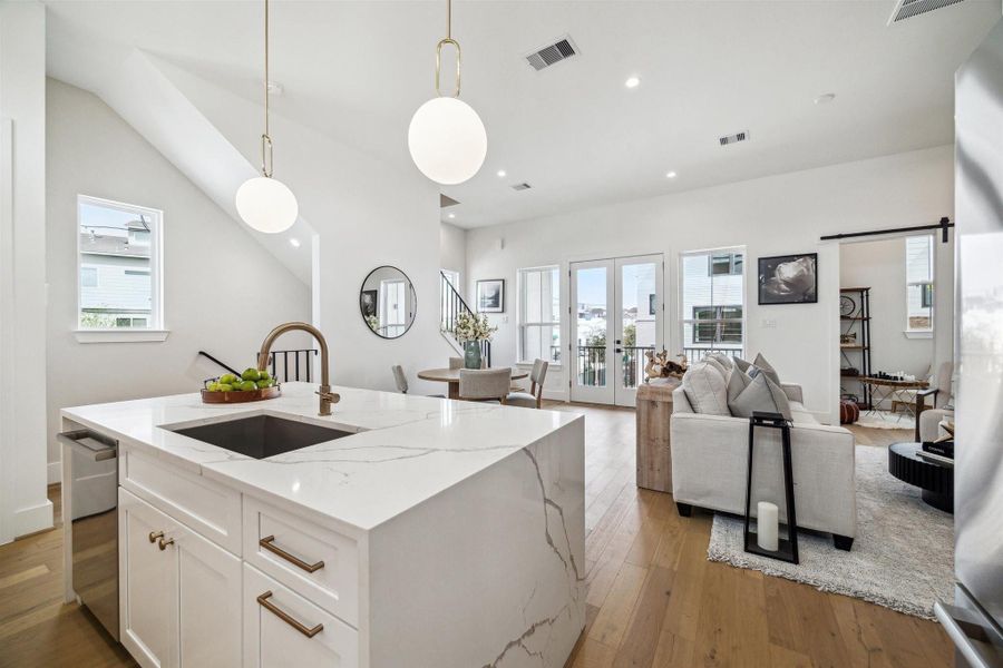 Furnished interior view inside a new home in , Houston (Image 24).