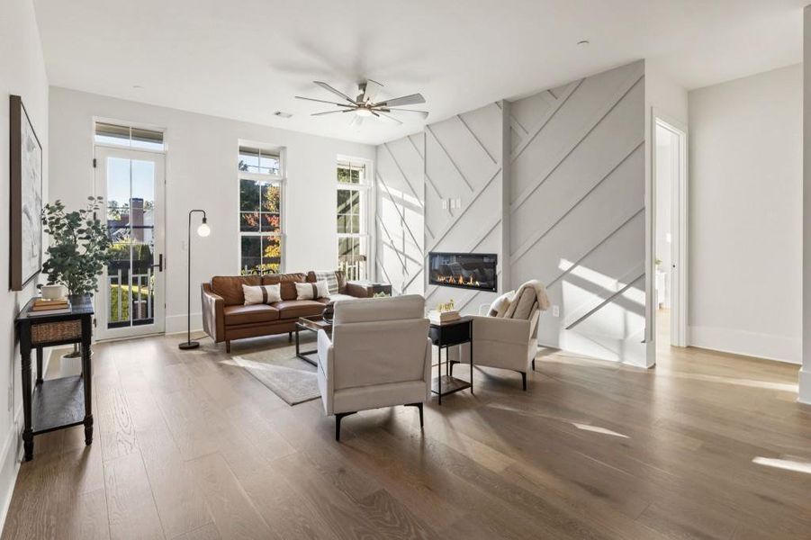 Furnished interior view inside a new home in , Alpharetta (Image 21).