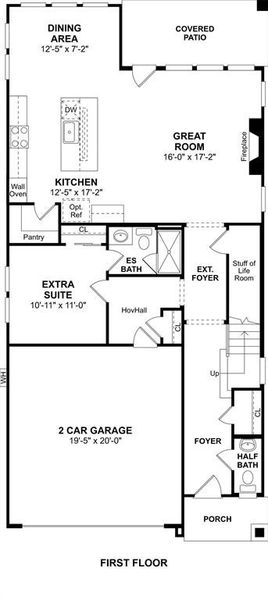 2D floor plan layout of this home in Heath Golf & Yacht Villas, Heath, TX (Image 4).