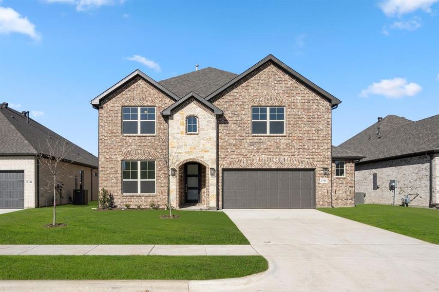 Front exterior of a new home in , Celina, TX, highlighting curb appeal (Image 19).