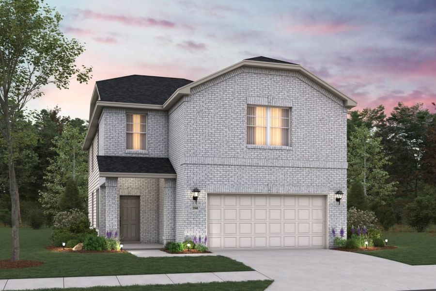 Representative exterior photo of a completed home built from the Sweetwater III Mustang Meadows 40s by Brohn Homes in Mustang Meadows, Waller, TX (Image 12).