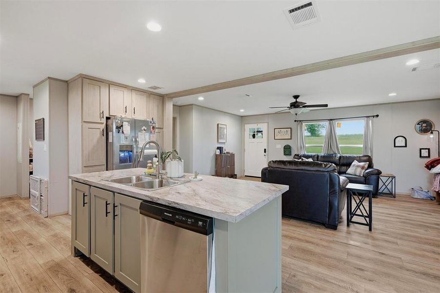 Furnished interior view inside a new home in , Whitewright (Image 4).