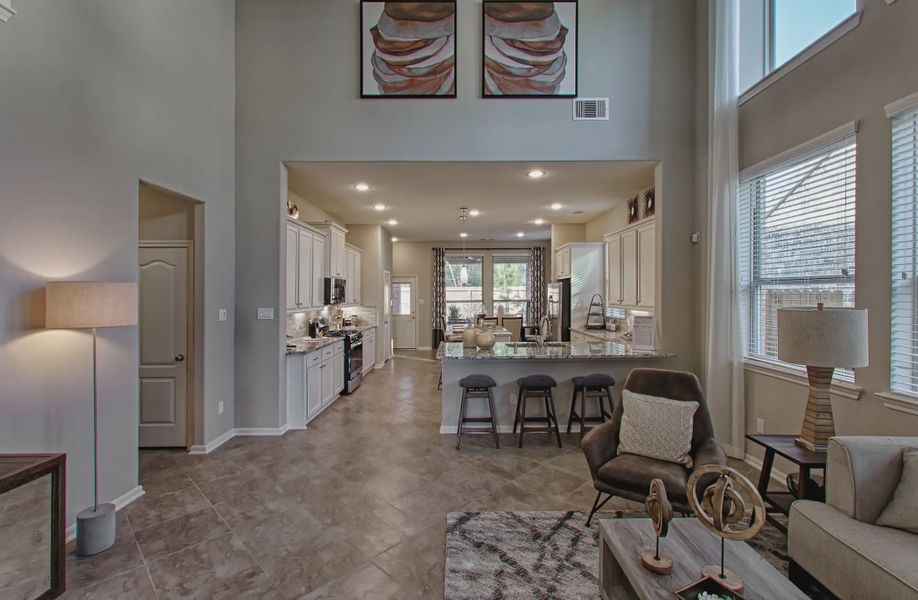 Representative furnished interior of a home built from the Lorne by Chesmar Homes in Brookewater 45's, Rosenberg (Image 7).