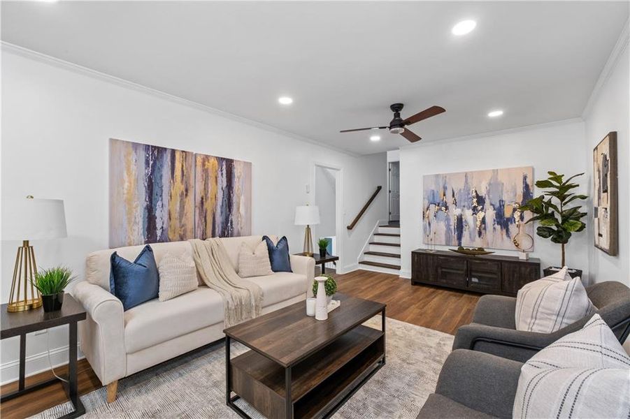Furnished interior view inside a new home in , East Point (Image 4).