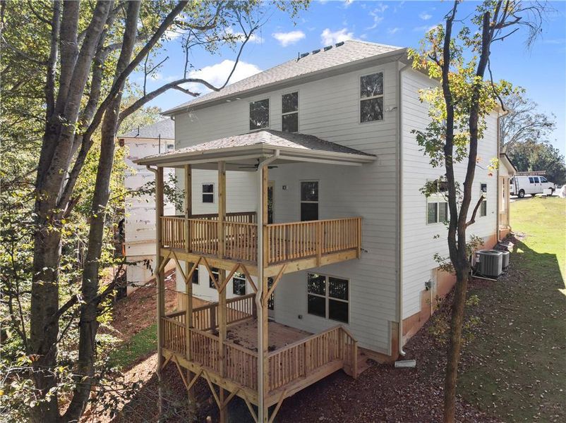 Exterior details and patio area of a home in Magnolia Villas, Cornelia (Image 3).