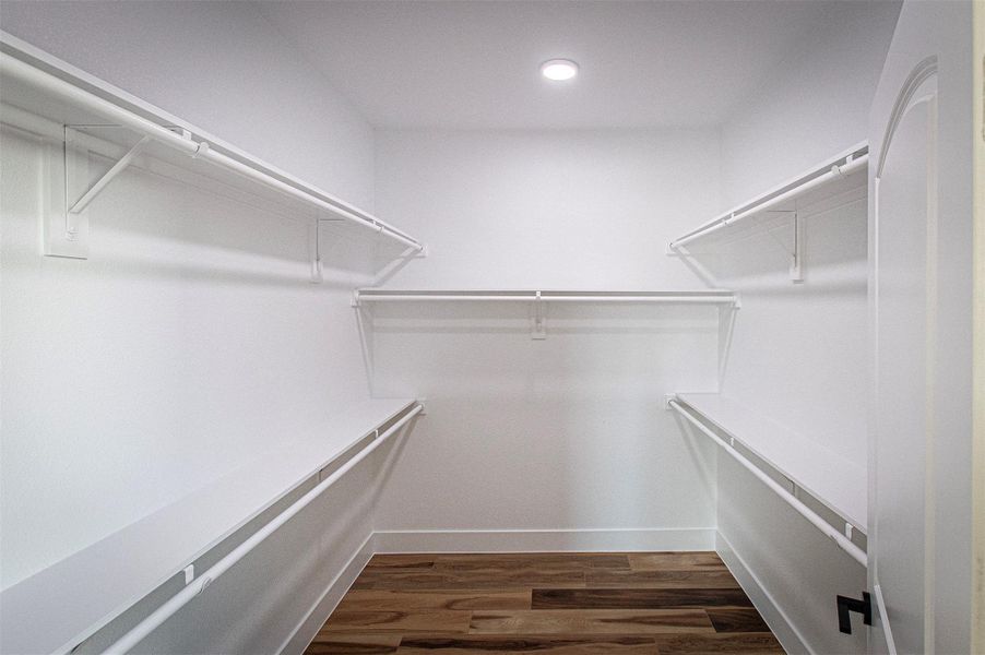 Primary bedroom closet Primary bedroom closet