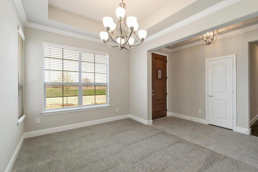 Dining Room | Concept 2129 at Redden Farms - Classic Series in Midlothian, TX by Landsea Homes