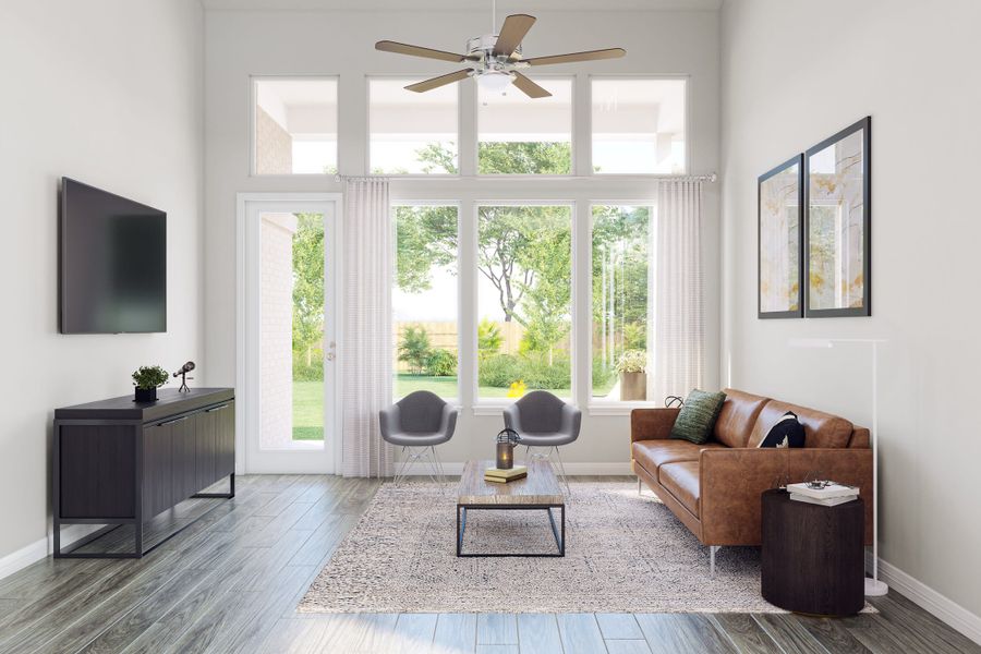 Furnished interior view inside a new home in Trillium, Richmond (Image 7).