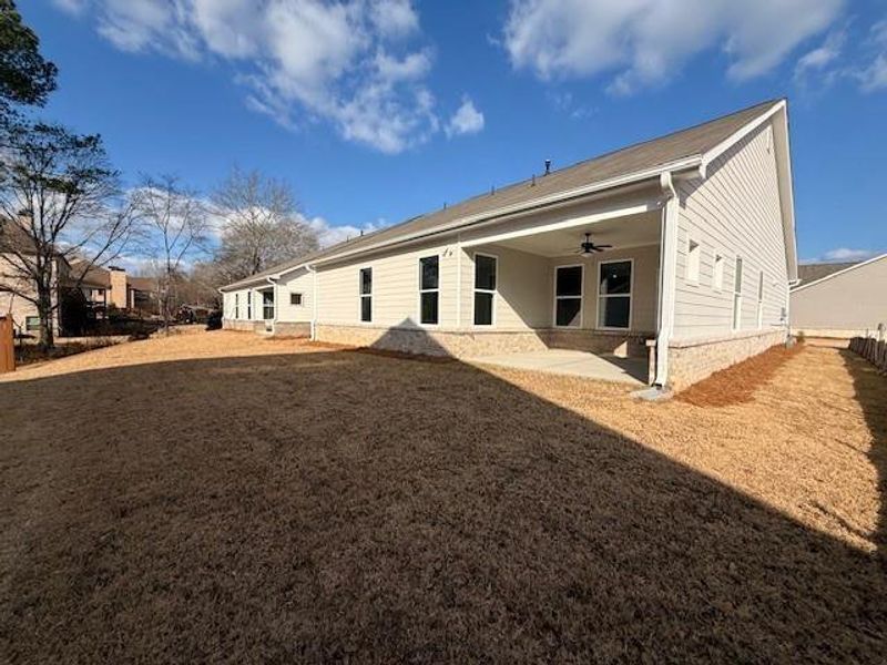Exterior details and patio area of a home in Cooper's Walk, Loganville (Image 3). Exterior details and patio area of a home in Cooper's Walk, Loganville (Image 3).