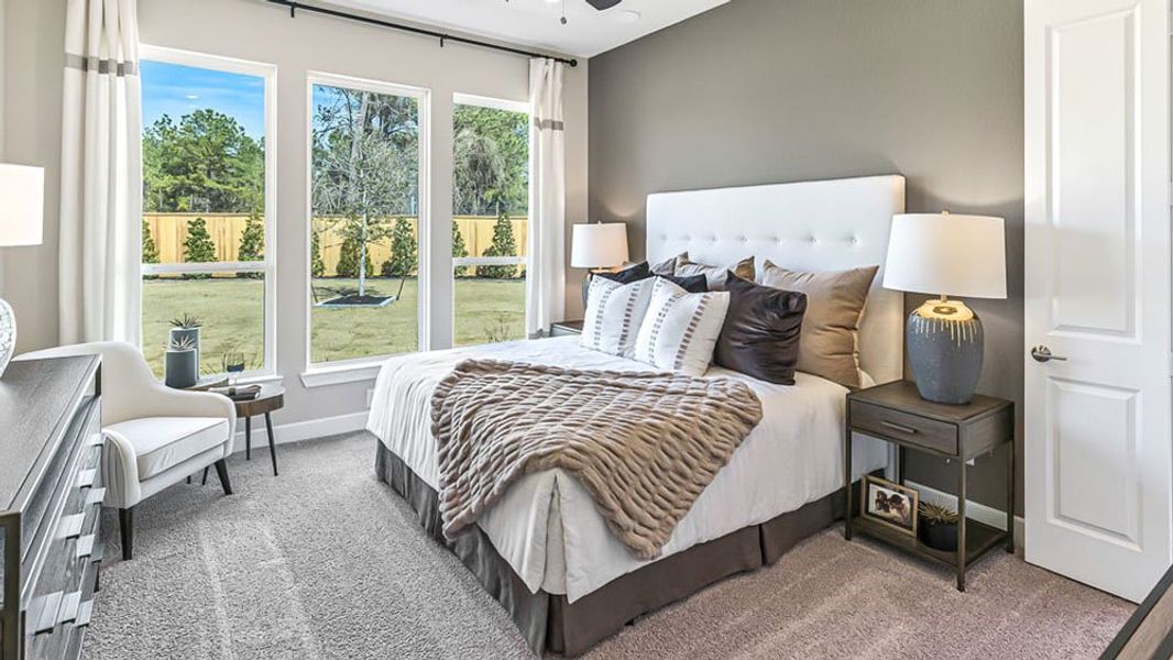 Furnished interior view inside a new home in Avalon at Cypress, Cypress (Image 5).