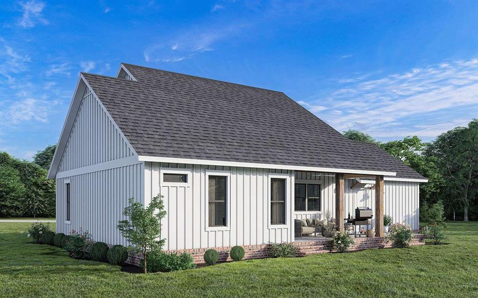 Front exterior of a new home in Patti Lynn Hills, Paradise, TX, highlighting curb appeal (Image 18).