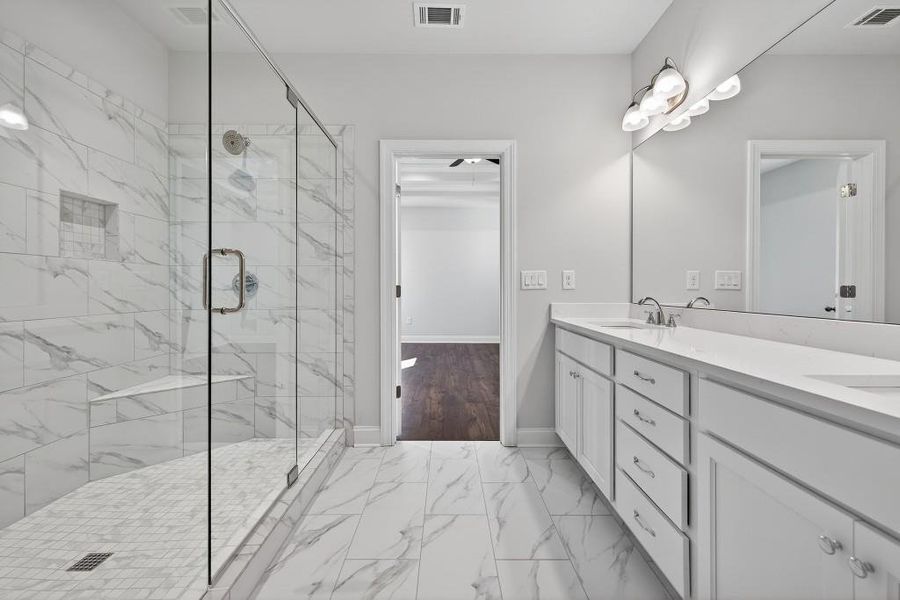 Furnished interior view inside a new home in , Suwanee (Image 36). Furnished interior view inside a new home in , Suwanee (Image 36).