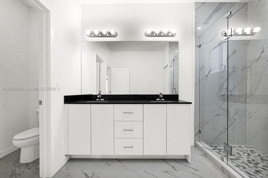 Furnished interior view inside a new home in , Miami (Image 27).