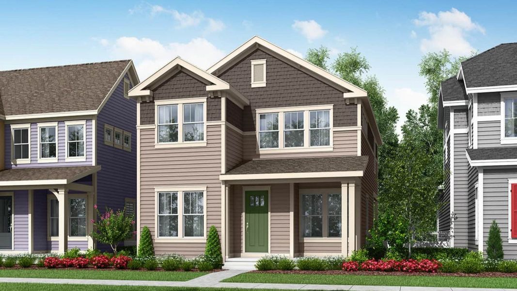 Representative exterior photo of a completed home built from the Keystone by Brightland Homes in Westerly, Erie, CO (Image 6).