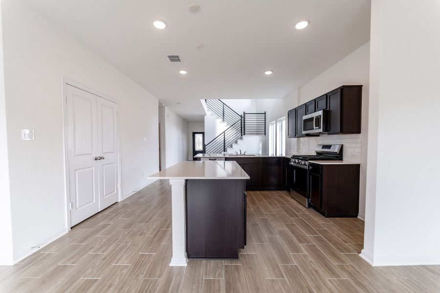 Furnished interior view inside a new home in Hunter's Ranch, San Antonio (Image 5).