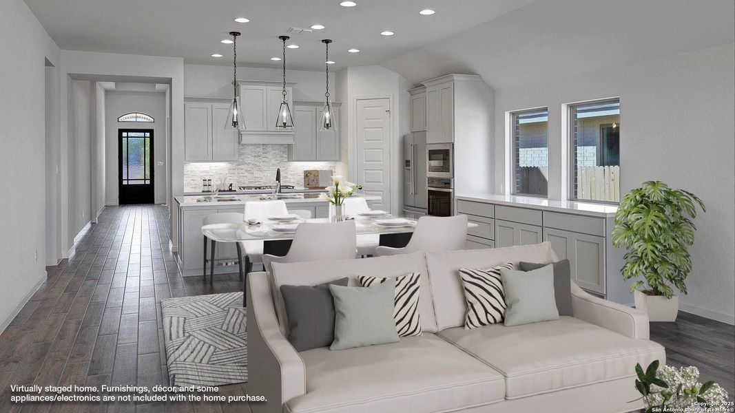 Furnished interior view inside a new home in Haby Hill 50', San Antonio (Image 17).