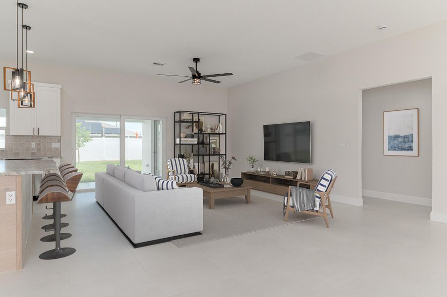 Furnished interior view inside a new home in , Port St. Lucie (Image 5). Furnished interior view inside a new home in , Port St. Lucie (Image 5).