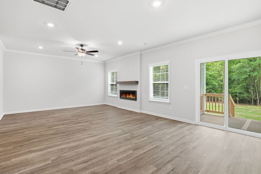 Representative unfurnished interior of a home built from the Willow Select M by McGuinn Homes in Broadway Lake, Anderson (Image 26). Representative unfurnished interior of a home built from the Willow Select M by McGuinn Homes in Broadway Lake, Anderson (Image 26).