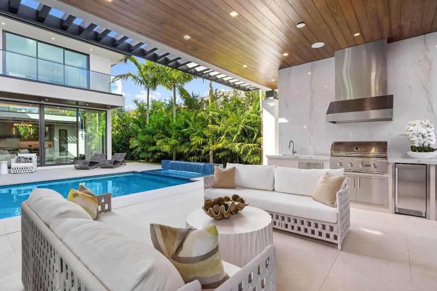 Patio and summer kitchen