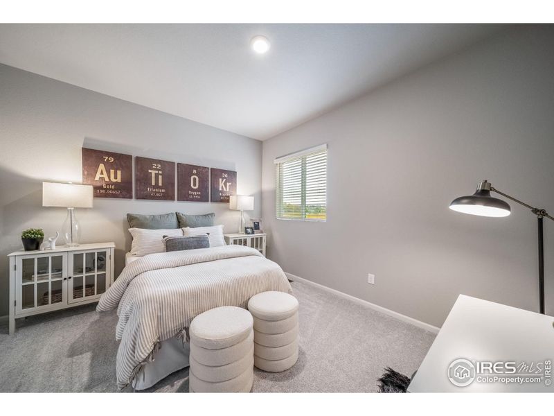 Furnished interior view inside a new home in Thompson River Ranch, Johnstown (Image 41).