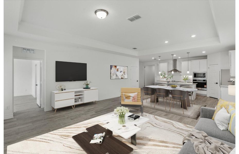 Furnished interior view inside a new home in Bison Ridge, San Antonio (Image 5).