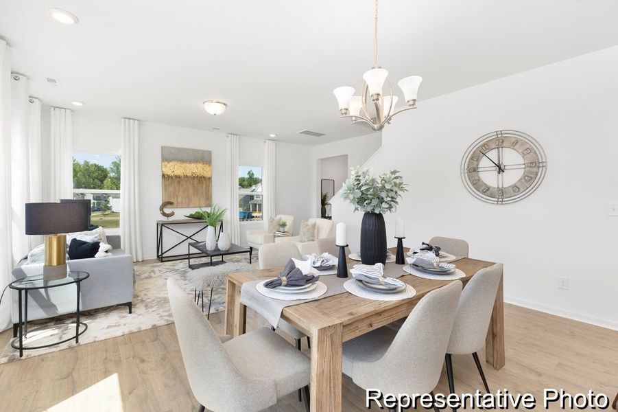 Furnished interior view inside a new home in Eagles Crest, Pageland (Image 6).