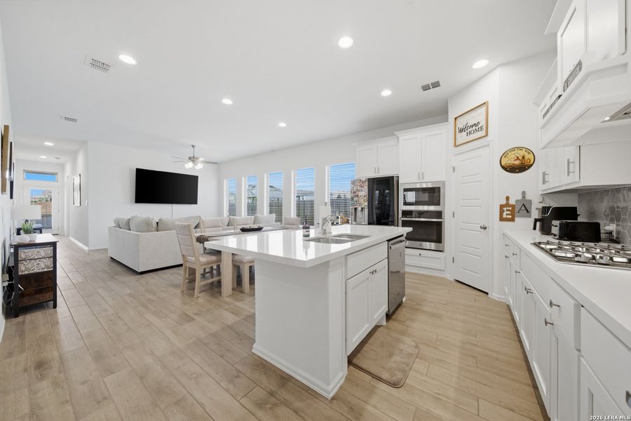 Furnished interior view inside a new home in Ladera, San Antonio (Image 11).