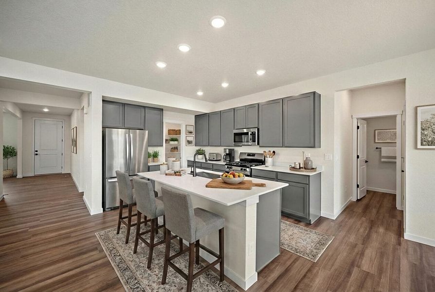 Furnished interior view inside a new home in Aspen Ranch, Fountain (Image 8). Furnished interior view inside a new home in Aspen Ranch, Fountain (Image 8).