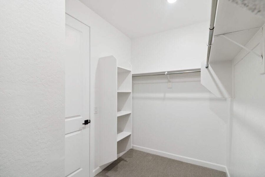 Primary Suite Closet - finishes not available in all specs, see Sales Counselor for details