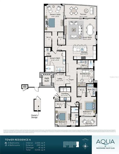 2D floor plan layout of this home in , Tampa, FL (Image 6).