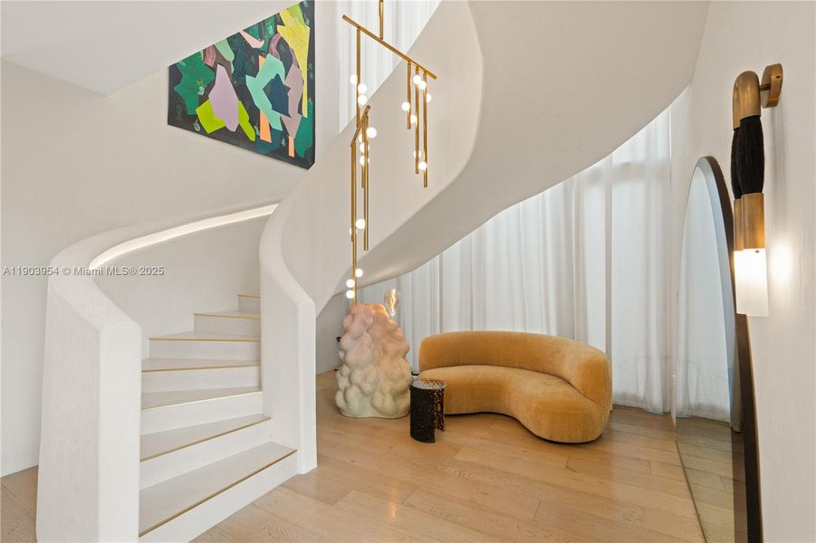 Poured Concrete Sculptural Staircase