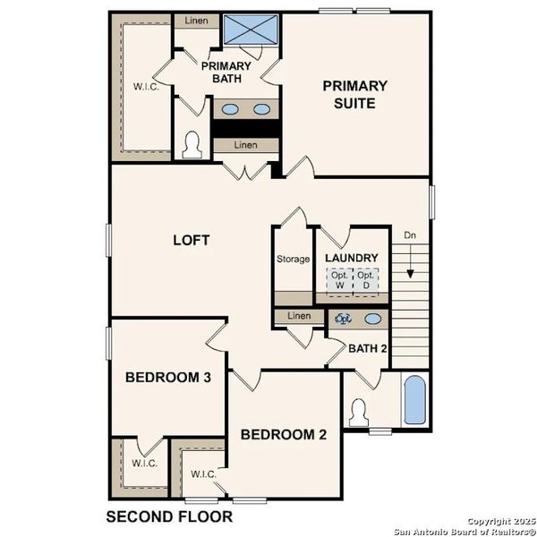 2D floor plan layout of this home in Senna, Leon Valley, TX (Image 3).