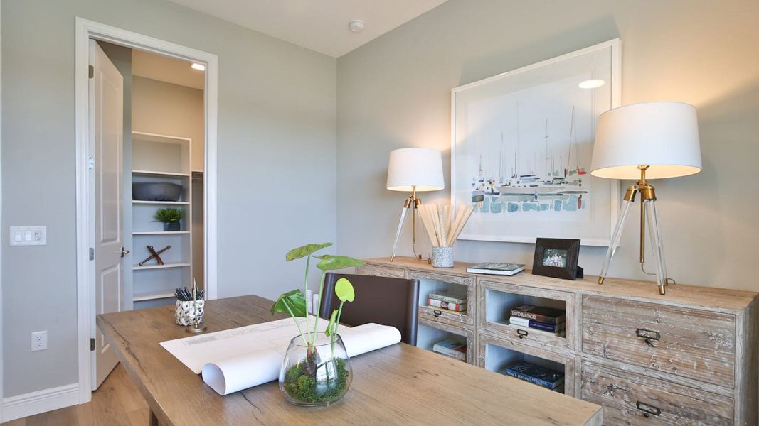 Furnished interior view inside a new home in Palm Grove, Lakewood Ranch (Image 46).