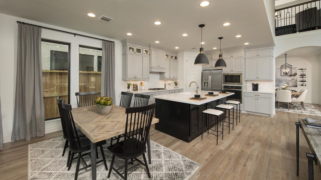 Furnished interior view inside a new home in Santa Rita Ranch - Eldorado, Liberty Hill (Image 17).