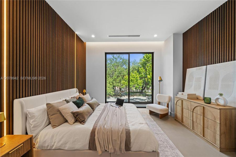 Furnished interior view inside a new home in , Miami (Image 9). Furnished interior view inside a new home in , Miami (Image 9).
