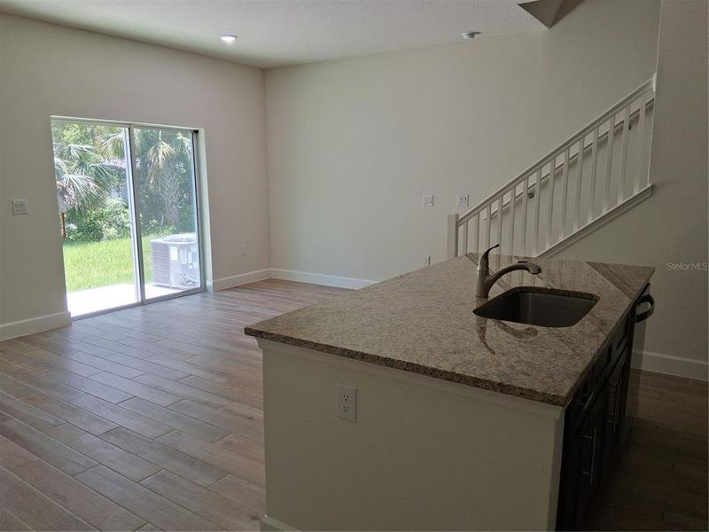 natural foliage buffer in back yard