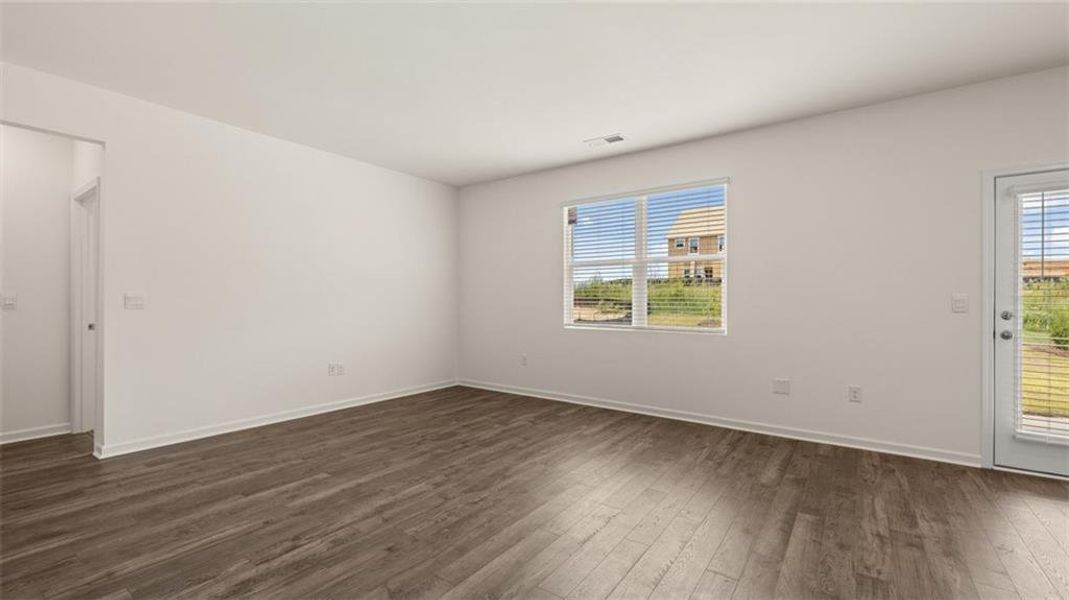 Spacious, unfurnished interior of a new home in The Preserve at Agricultural Village, Perry (Image 16). Spacious, unfurnished interior of a new home in The Preserve at Agricultural Village, Perry (Image 16).