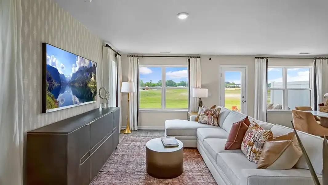 Furnished interior view inside a new home in North Village Townes, Greensboro (Image 6).