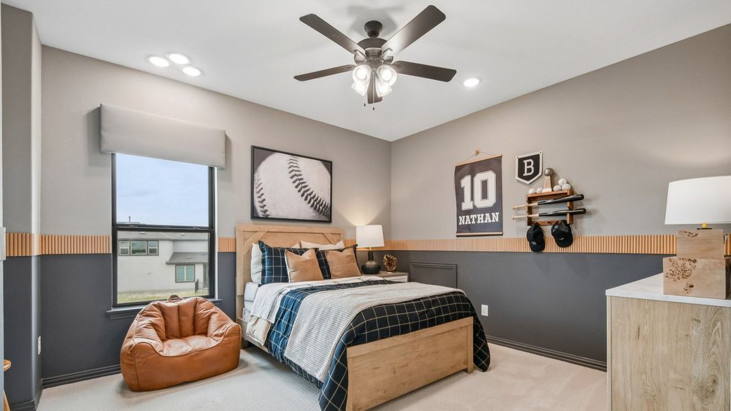 Representative furnished interior of a home built from the Elm by DRB Homes in Revelry, Del Valle (Image 15).