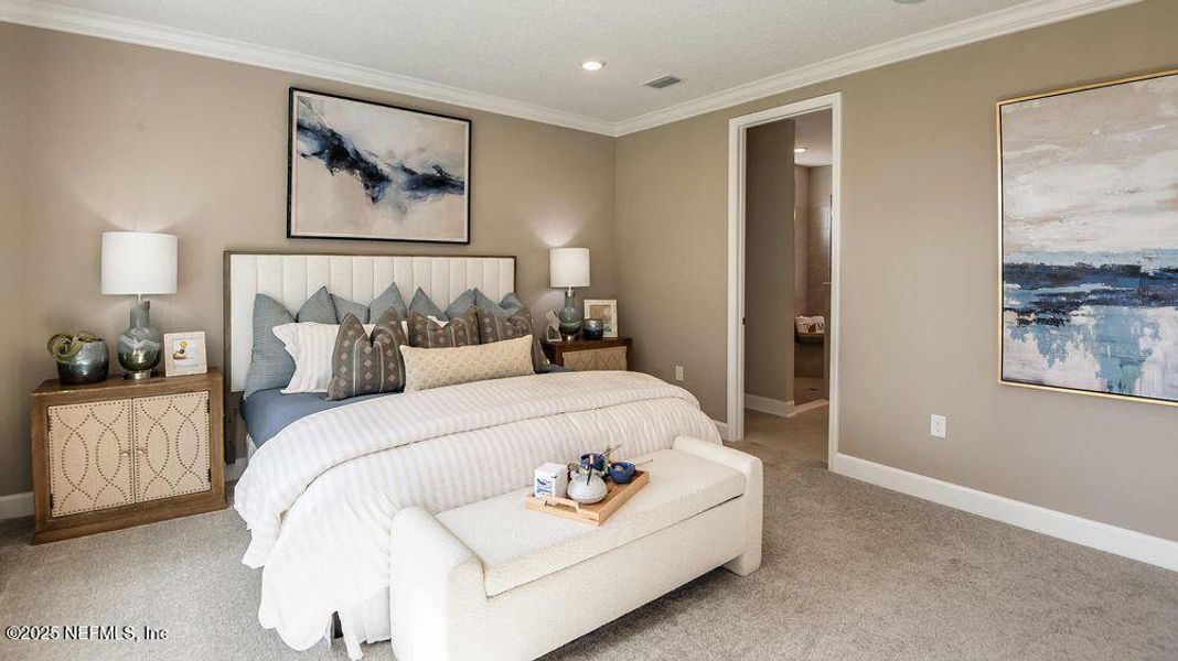 Furnished interior view inside a new home in Colbert Landings, Palm Coast (Image 12).
