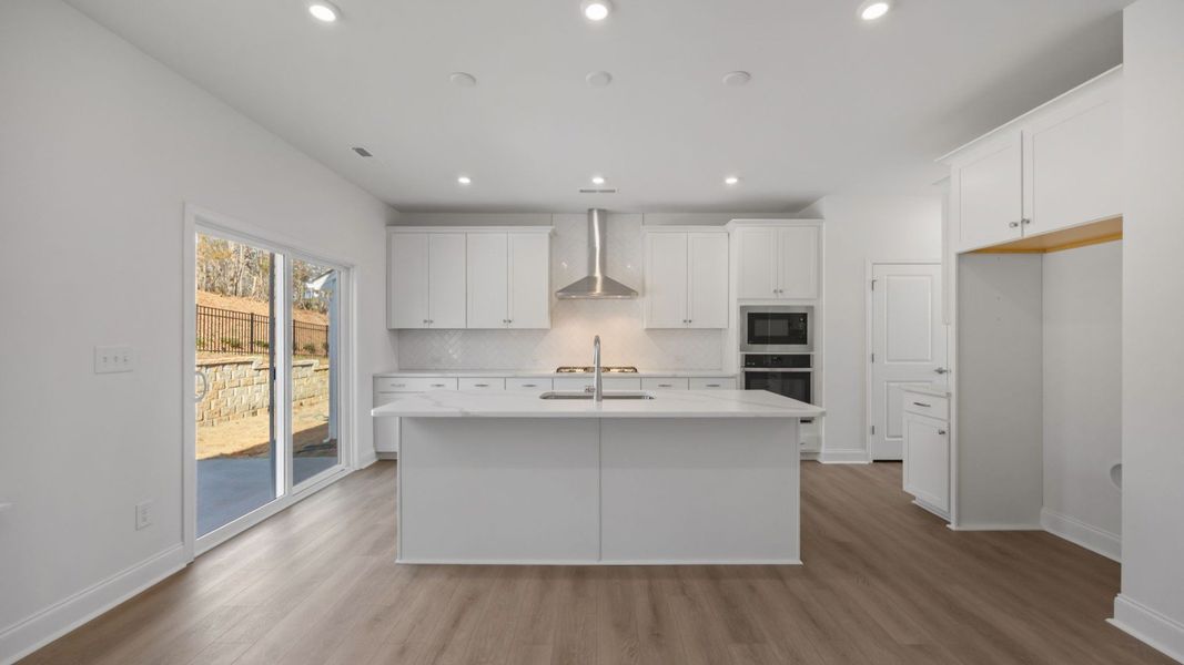 The Burton Plan in Farms at Bellingham by DRB Homes in Charlotte NC- Kitchen