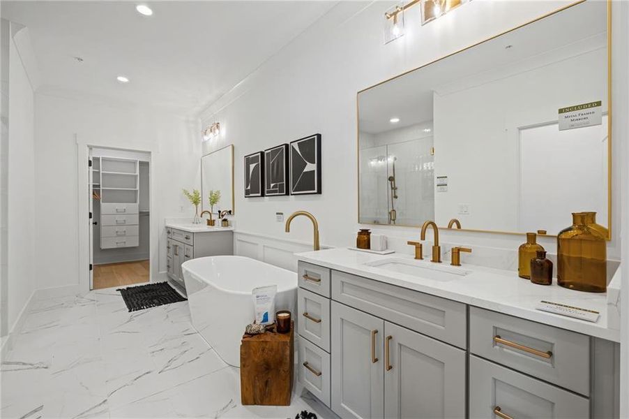 Furnished interior view inside a new home in , Suwanee (Image 7).